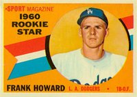 1960 Topps #132 Frank Howard Rookie Star Baseball Card