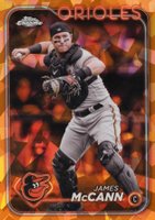 2024 Topps Chrome Sapphire #448 James McCann Orange Baseball Card