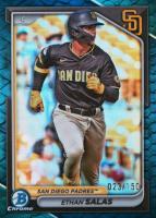 2024 Bowman Chrome Prospects #BCP201 Ethan Salas Reptilian Blue Refractor Baseball Card