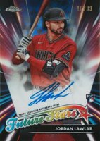 2024 Topps Chrome Logofractor Edition Future Stars Autographs #FSAJL Jordan Lawlar Baseball Card