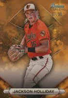 2023 Bowman Sterling #BSP80 Jackson Holliday Gold Baseball Card