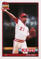 1991 Topps Tiffany #493 Jose Rijo Baseball Card