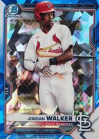 2021 Bowman Sapphire Edition Chrome Prospects #BCP146 Jordan Walker Baseball Card