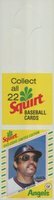 1982 Squirt-Panel #5 Reggie Jackson White Top/Complete Panel Baseball Card