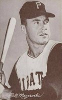 1947 Exhibits 1947-66 # Bill Mazeroski Batting Baseball Card