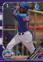 2019 Bowman Prospects Chrome #107 Ronny Mauricio Purple Refractor Baseball Card