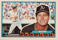 1989 Topps Big Baseball #34 Mark McGwire Baseball Card