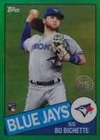 2020 Topps Chrome 1985 Topps #85TC2 Bo Bichette Green Refractor Baseball Card