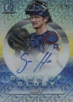 2020 Bowman Chrome Mega Box Dawn of Glory Autographs #DGASH Sam Huff Baseball Card