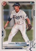 2021 Bowman Draft #BD180 Carson Williams Baseball Card