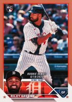 2023 Topps Update #US298 Riley Greene Gold Baseball Card