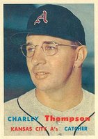 1957 Topps #142 Charley Thompson Baseball Card