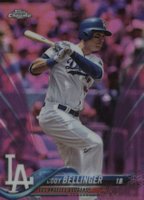 2018 Topps Chrome #132 Cody Bellinger Pink Refractor Baseball Card