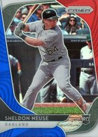 2020 Panini Prizm #46 Sheldon Neuse Red/White/Blue Prizm Baseball Card