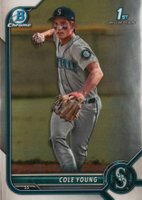2022 Bowman Draft #BDC112 Cole Young Chrome Baseball Card