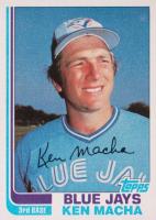 1982 Topps #282 Ken Macha Baseball Card