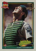 1991 Topps Desert Shield #625 Terry Steinbach Baseball Card