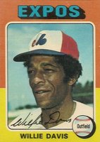 1975 Topps #10 Willie Davis Baseball Card
