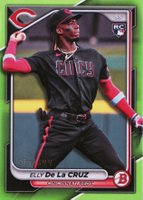 2024 Bowman #22 Elly de La Cruz Neon Green Baseball Card