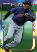 2014 Finest #81 Jose Ramirez Green Refractor Baseball Card