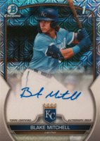 2023 Bowman Draft Chrome Prospect Autograph #CDABMI Blake Mitchell HTA Choice Baseball Card