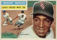 1956 Topps #125w Minnie Minoso White Back Baseball Card