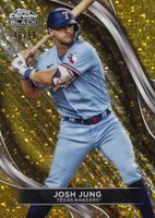 2024 Topps Chrome Black #38 Josh Jung Gold Mini Diamond Baseball Card