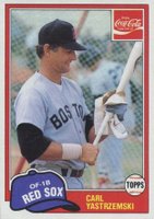 1981 Coca-Cola #11 Carl Yastrzemski Baseball Card