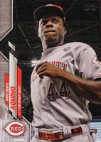 2020 Topps #20 Aristides Aquino SSP-Close up Baseball Card
