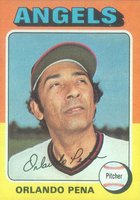 1975 Topps #573 Orlando Pena Baseball Card