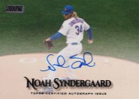 2019 Stadium Club Autographs #NS Noah Syndergaard Black Baseball Card