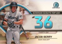 2023 Bowman Scouts' Top 100 #BTP36 Jacob Berry Baseball Card