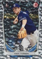 2014 Bowman Draft Picks #DP10 Trea Turner Silver Ice Baseball Card