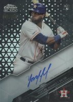 2020 Topps Chrome Black Autographs #YA Yordan Alvarez Refractor Baseball Card