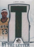 2013 SP Authentic By the Letter Signatures #BL-LJ LeBron James Basketball Card