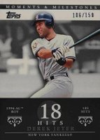2007 Topps Moments & Milestones  #83 Derek Jeter 18 Hits Baseball Card