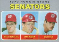 1970 Topps #599 Senators Rookies Baseball Card