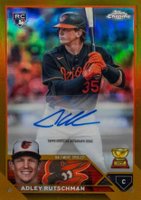 2023 Topps Chrome Update Autograph #ACAR Adley Rutschman Gold Baseball Card
