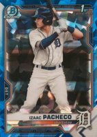 2021 Bowman Draft Chrome Sapphire Edition #BDC46 Izaac Pacheco Baseball Card