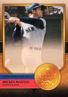 2012 Topps Golden Greats #GG-33 Mickey Mantle Baseball Card