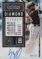 2020 Panini Contenders #119B Luis Robert Autograph-Diamond Baseball Card