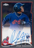 2014 Topps Chrome #45 Jose Ramirez Autograph Baseball Card