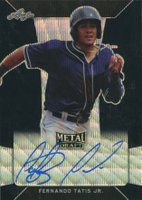 2018 Leaf Metal Draft Autograph #BAFT1 Fernando Tatis Jr. Black Prismatic Baseball Card