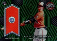 2023 Topps Chrome Topps Chrome Authentics Relic #TCAARU Adley Rutschman Green Baseball Card
