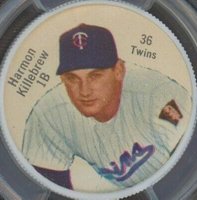 1962 Salada-Junket Coin #36 Harmon Killebrew Baseball Card