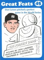 1972 Laughlin Great Feats #45 Don Larsen Blue Border Baseball Card