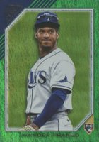2022 Topps Gallery #55 Wander Franco Green Pattern Baseball Card