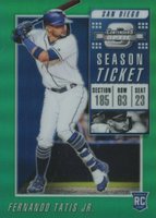 2019 Panini Chronicles Contenders Optic Season Ticket #3 Fernando Tatis Jr. Green Baseball Card