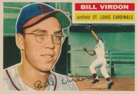 1956 Topps #170 Bill Virdon Gray Back Baseball Card
