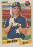1990 Fleer #224 Craig Biggio Baseball Card
